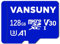 Vansuny 128GB Micro SD Card 128GB MicroSDXC Memory Card with A1 U3 Class10 V30 4K Video Recording TF Card, With SD Adapter