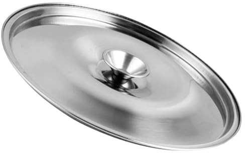 HOLIDYOYO Edelstahl-Deckel Für Gewürzgläser Ersatzdeckel Für Alte Gläser Ölglas-Abdeckung Mit Knopfgriff Für Heimküche Restaurant Und Andere Anlässe 26.00 X 26.00 X 1.00 cm