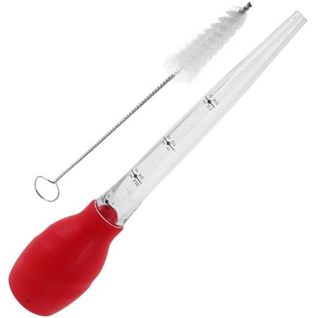 Ciieeo Silicone Cooking Pipette Turkey Baster for Cooking Accessories Silicone Seasoning Tube
