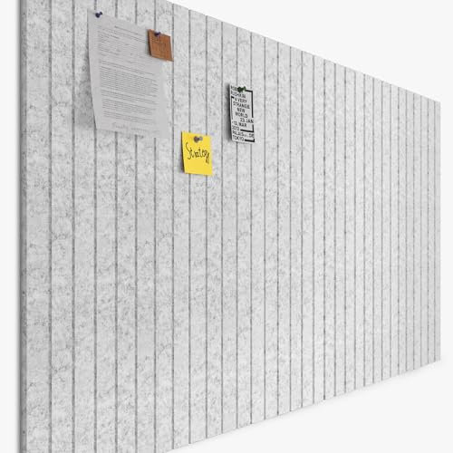 Uoisaiko Große Filz Pinnwand Selbstklebend 30x30cm,12 Stück Filzboard Memotafeln Memo Boards mit 60 Pinnnadeln Bulletin Board Wanddekoration für Büro Küche, Fotos Memos