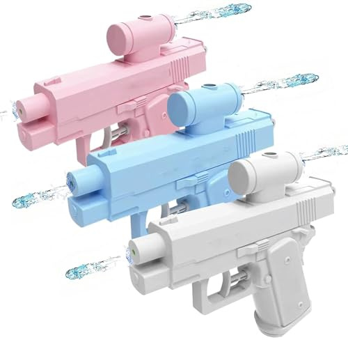 3 Stück Prank Water Gun, Reverse Wasserpistole mit Rücksprühfunktion, Rick-Wasserpistole mit Zwei Sprühmodi, Prank Gun für Erwachsene, Hilarious Novelty Toy for Parties & Summer Fun