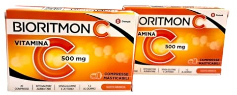 Bioritmon C 500 Vitamina C 40 Compresse (Doppia confezione)