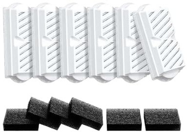 Generisch Pack of 12 Cat Drinking Bottles Foam Tablets Set Balls Dental Care Light Toy Indoor Outdoor Pet Supplies (White, One Size)