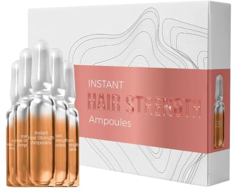 Tratamiento en ampollas, loción estimulante intensiva para cabello seco y dañado, control del encrespamiento y brillo