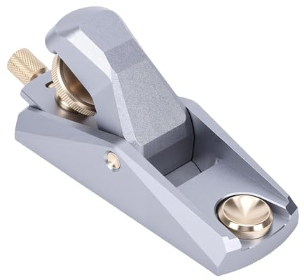 Zunate Plan de Bloc à Angle Faible de 33 Degrés |Raboteuse à Main pour le Travail du Bois, Modèle Miniature, Fabrication du Cuir, Argent