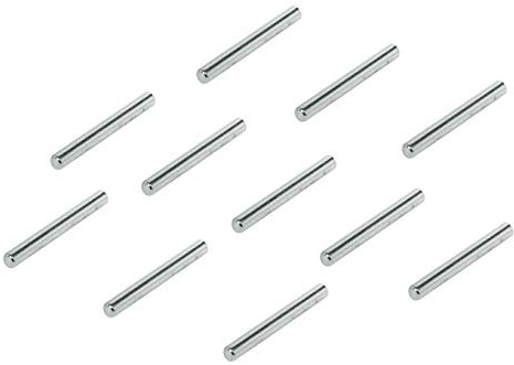 Gedotec Holz-Bodenträger 5 mm Fach-Bodenträger Regalbodenträger - FLUX | Stahl massiv vernickelt | Plattenträger mit Länge 45 mm | Tablarträger für Holzböden | 50 Stück - Regal-Stifte extra lang