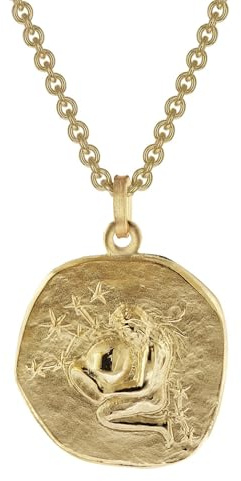 trendor Wassermann Sternzeichen Ø 20 mm Herrenkette Gold auf Silber