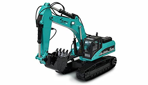 Amewi G704E Escavatore in metallo 1:14 RTR petrolio RC telecomandato