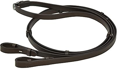 SIE Lederzügel mit Stoppern (schwarz, cob)