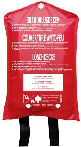 Smartwares - Couverture Anti-feu FEX-15900-160 x 180 cm - pour départs d'incendies