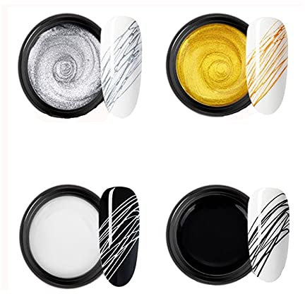 Spinnengel für Nagelkunst, Malerei, elastisches Zeichnen, Soak-Off, UV-LED-Gel-Nagellack, DIY-Gelfarbe, Design, Punkt-zu-Linie, Dekoration