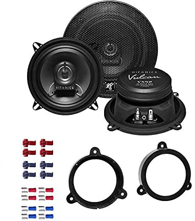 Hifonics VX52 Auto Lautsprecher Boxen 300 Watt 13 cm 2 Wege Koax passend für Renault Clio 4 ab 2012 Türen Heck