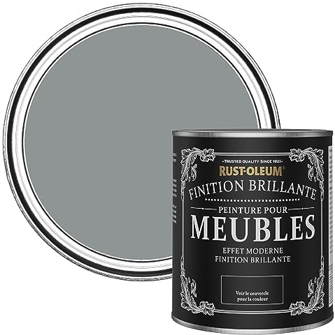 Rust-Oleum Mid Grey Furniture & Skirting Board Paint in Gloss Finish - Mid-Anthracite 750ml