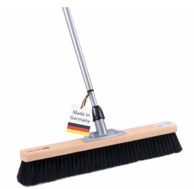 Profi Saalbesen 60cm Breit mit Teleskopstiel Stiel weiche Borsten Besen