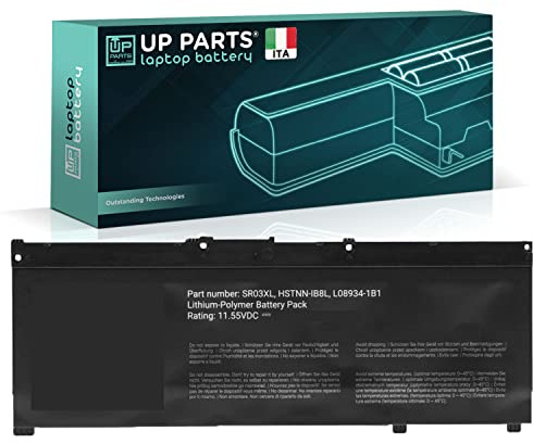 UP PARTS Batteria Compatibile per HP L08855-855 SR03XL HSTNN-IB8L, (52,5Wh) per Laptop Notebook Pavilion 15-CX 15-cx0020nr L08855-855 HSTNN-IB8L,(con Funzione Sleep Mode)