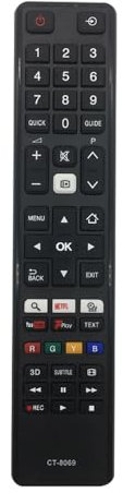 Replacement TOSHIBA Remote Control for Toshiba LCD LED Smart TV - No Setup Needed