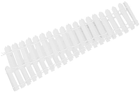 Clôture Miniature en Bois Blanc pour Succulentes, Jardin Mini