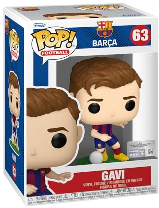 Funko POP! Fotboll: Barcelona - Gavi - Barcelona FC - Vinylfigur för samlare - Presentidé - Officiell merchandise - Leksaker för barn och vuxna - Sportfans - Modellfigur för samlare och utställning