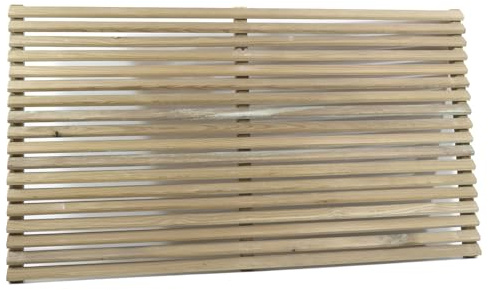 Panneau Luxe en bois séparateur pour clôtures ou toiture en bois traité pour extérieur (VIDAHUERT) (160 x 6 x 93 cm)