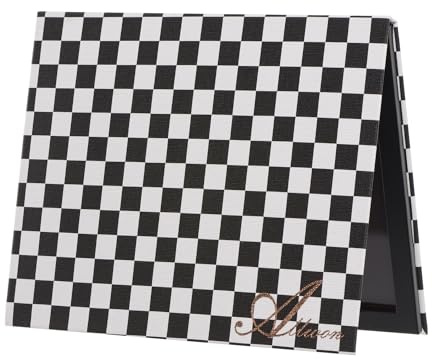 Allwon Extra große magnetische Palette Kariert Schwarz Leere Make-up Palette für Lidschatten Lippenstift Rouge Puder