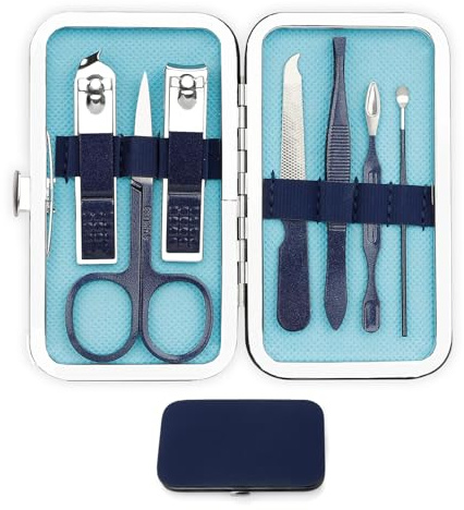 Manicure Set Professionale con Tagliaunghie Uomo e Donna, Custodia da Viaggio