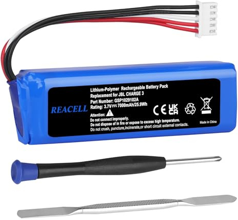REACELL 3.7V 7000mAh Akku GSP1029102A für JBL Charge 3 Bluetooth-Lautsprecher