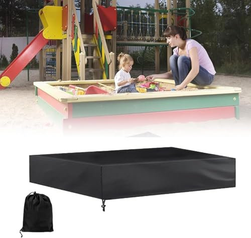 HWGANX Paddling Pool Cover, Swimming Pool Cover, Above Ground Solar Pools Covers, Stock Tank Pool Cover Protector with Vents, Hot Tub Cover for Waterproof and Dustproof-Black||200x200x20cm