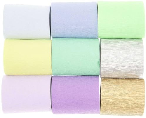 Kreppbänder, Ozean Mix, FSC MIX, 9 Stk, 5,5 cm x 10 m