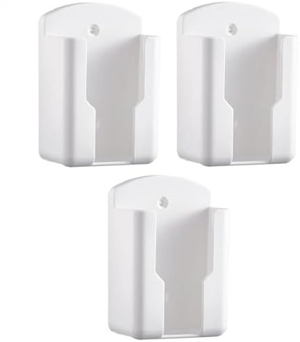 3 soportes para mando a distancia, porta mandos a distancia de pared sin agujeros – Caja organizadora para mandos a distancia TV, aire acondicionado, montaje adhesivo fácil | Multifuncional para casa