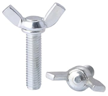 oavhvchg 5 Tornillos de Mariposa de Acero al Carbono M4 M5 con Cabeza de Mariposa y Ajuste Manual.(12mm,M5-5pcs)