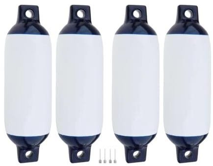 MJINA Paraurti for Barche in PVC for Barche a Vela, ammortizzatori for ormeggio, Barche da Pesca, paraurti gonfiabili for Barche Marine(4 Set Boat Fender)