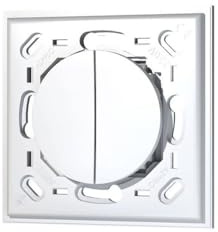 Interrupteur mural double sans plaque EnOcean compatible Odace - Trio2sys