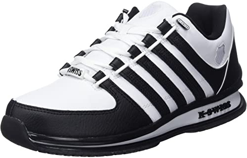K-Swiss Herren Rinzler Sneaker, White/White/Black, 44 EU
