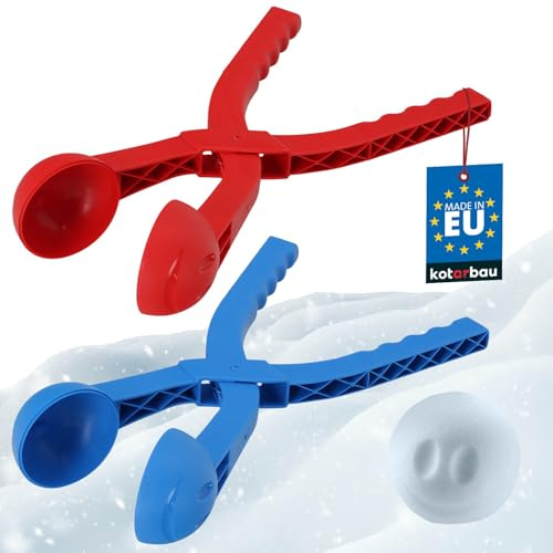 KOTARBAU® Uppsättning av 2 snöbolltång för att forma mjuka snöbollar
