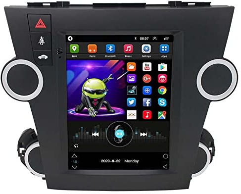YXRPK Navigazione Satellitare per Autocarri da 9 Pollici, Aggiornamento Gratuito A Vita Dell'Ultima Mappa UE 2021 Italia, Avviso Autovelox per Toyota Highlander,WiFi1G+16G