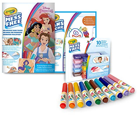 CRAYOLA - Color Wonder, Farbset ohne Flecken, Disney Princess, Kreative Beschäftigung für Kinder, Alter 3,4,5 Jahre
