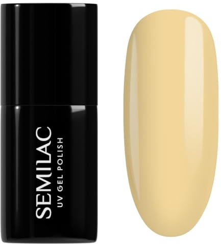 Semilac UV Nagellack Hybrid 589 Yellow Petunia 7ml Kollektion Fiori