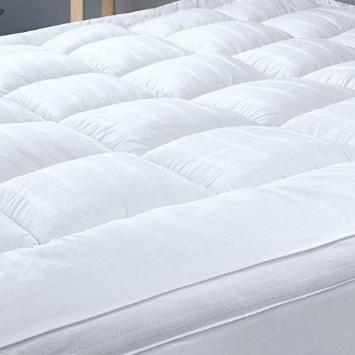 Threads For Bed® Premium Kuschelige Matratzentopper 120x200 cm, Weiche Topper Matratzenauflage mit 100% Baumwollgewebe, Gesteppte Mattratzeschöne mit Polsterung für Unterstützung & Schutz vom Schmutz