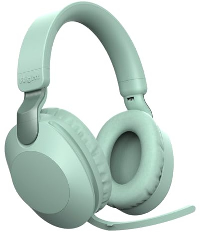 AndThere Cuffie Bluetooth Over Ear Wireless Cuffie Con Microfono Cavo On Ear Grandi Cuffie Cancellazione Rumore Bluetooth Headphones Noise Cancelling Senza Fili Cuffie per Gaming PC TV Palestra