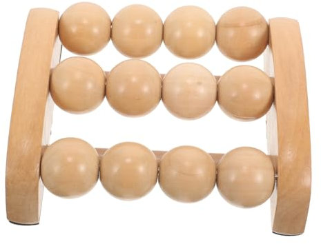 COLLBATH Holzroller Für Körpermassage Fußroller Und Wadenmassage Massagerolle Aus Holz Für Muskelentspannung Und Schmerzlinderung Nackenmassagegerät