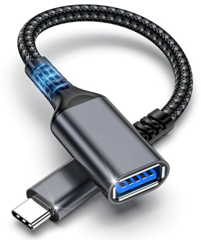 TEFLOTY Adattatore USB C a USB 3.0, Cavo OTG Tipo C, Maschio a Femmina Compatibile con iPhone 15 Pro Max, MacBook Air, iPad Pro 2022, Samsung Galaxy S23/S22/S21, Huawei
