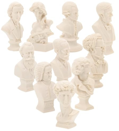 STOBOK Set di 10 Modelli di Schizzi in Gesso Leggero Sculture di Figurine Dettagliate per Linsegnamento della Pratica Artistica