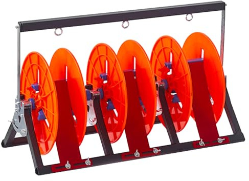 dérouleur de câble Support De Bobine De Fil pour Câbles, en Acier Au Carbone - Support De Bobine De Câble pour Fils/Paracord/Fil De Démarrage - Distributeur De Câble Robuste(3 reels)