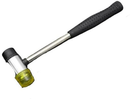 25mm 30mm 35mm 40mm Mini Martello Testa in Nylon Maglio Strumento Manuale Manico Antiscivolo Gomma in Nylon Utilizzato Come Legno Plastica Gioielli Artigianato(30mm)