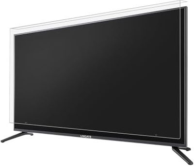 Lixgate Shatterproof TV Screen Protector – 100% Clear Design That Doesn’t Affect Picture Quality – Child and Pet Friendly – Universal Fit for LCD, LED, OLED, QLED TVs – Easy Installation (50 inch)