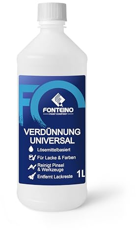 Universalverdünnung – Entfetter & Lackverdünner für Alkydharz, Kunstharzlack, Ölfarben – Lösungsmittel & Pinselreiniger – 1L