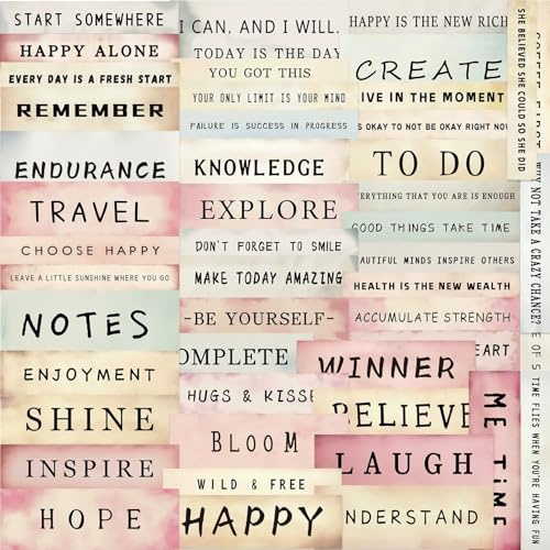 50 Pcs Retro Label Stickers for Kids Teens Adults Boys Girls Gift,Vintage Word Stickers Pack for Laptop,Skateboard,Luggage,Car,Bike,Cup,Computer,Water Bottle Decor,Vinyl Waterproof Decals