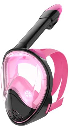 divymask snorkel heltäckande snorkelmask med avtagbart kamerafäste, anti-dimma och vikbar, avancerat andningssystem för säker vuxna och barn, snorklingsupplevelse, snorklingsutrustning