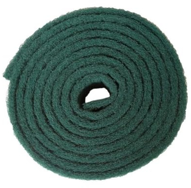 FUANA Esponja de esmeril para estropajo de nailon, rollo abrasivo para ollas, platos, estufas, limpieza de cocina, color verde, rojo, 5,7 m x 7 cm, 6 m x 7,5 cm, verde, 5,7 m x 7 cm