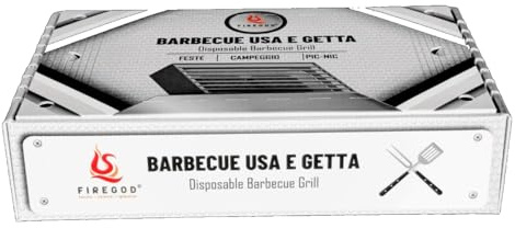 RICAMBIO Barbecue Usa e Getta Portatile con Carbone di Bambù